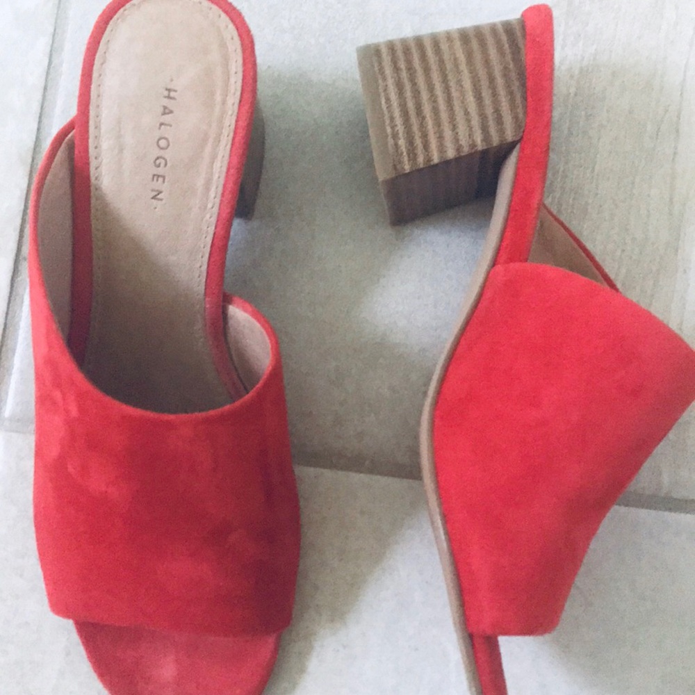 Halogen new 2 in. Suede Mules